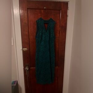 Size 10 Sam Edelman wedding guest green dress